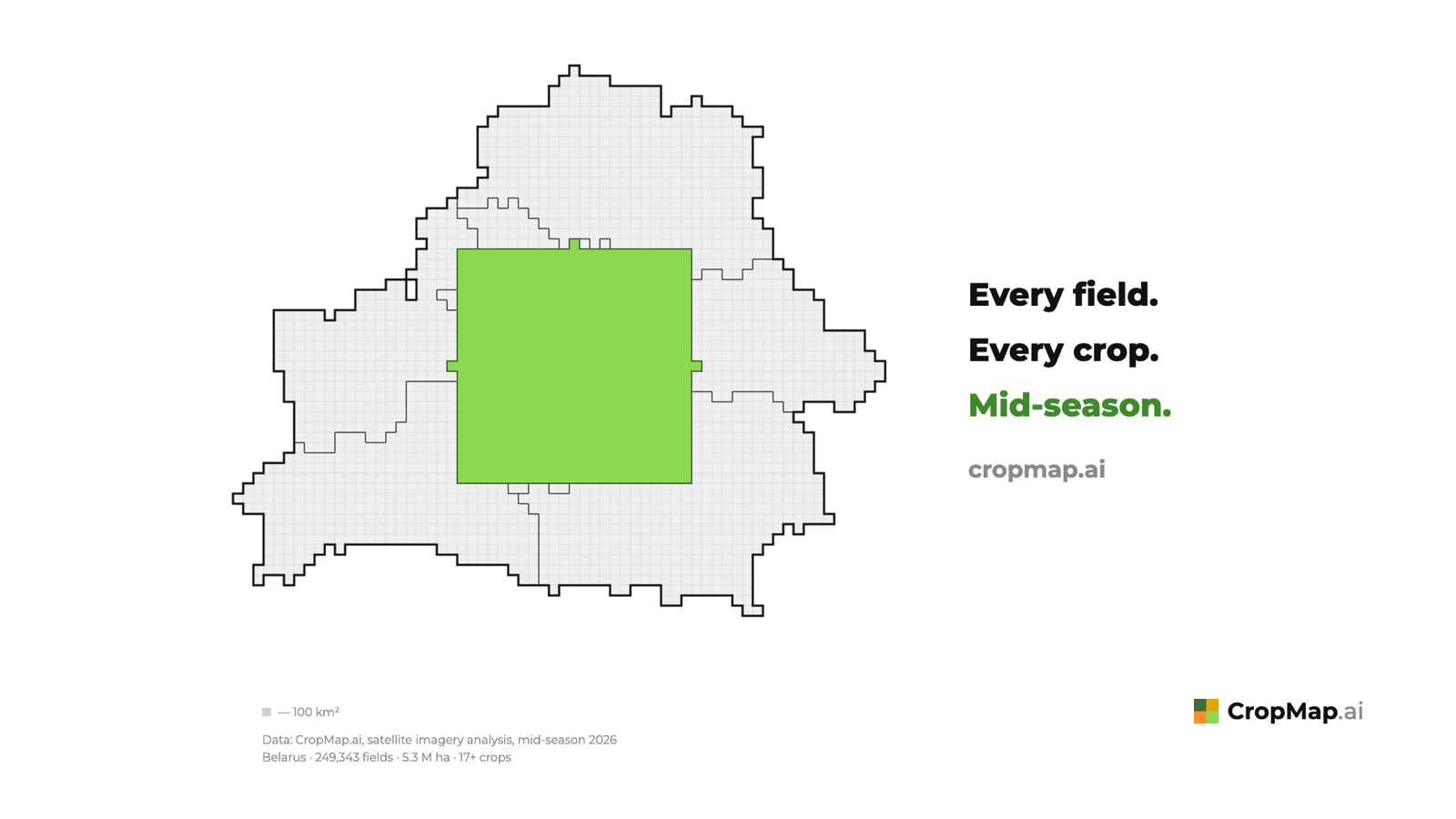 Every field. Every crop. Mid-season.
